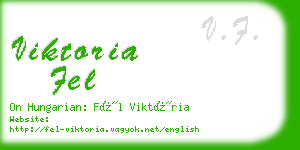 viktoria fel business card